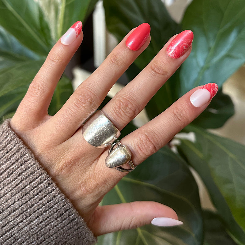 picture of Bandana Chrome | Medium | Oval - Tab Press-On