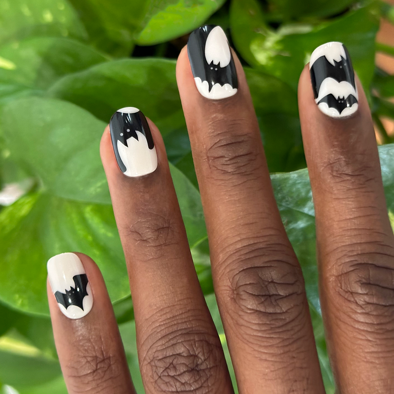 picture of Batty For You | Short | Squoval - Tab Press-On