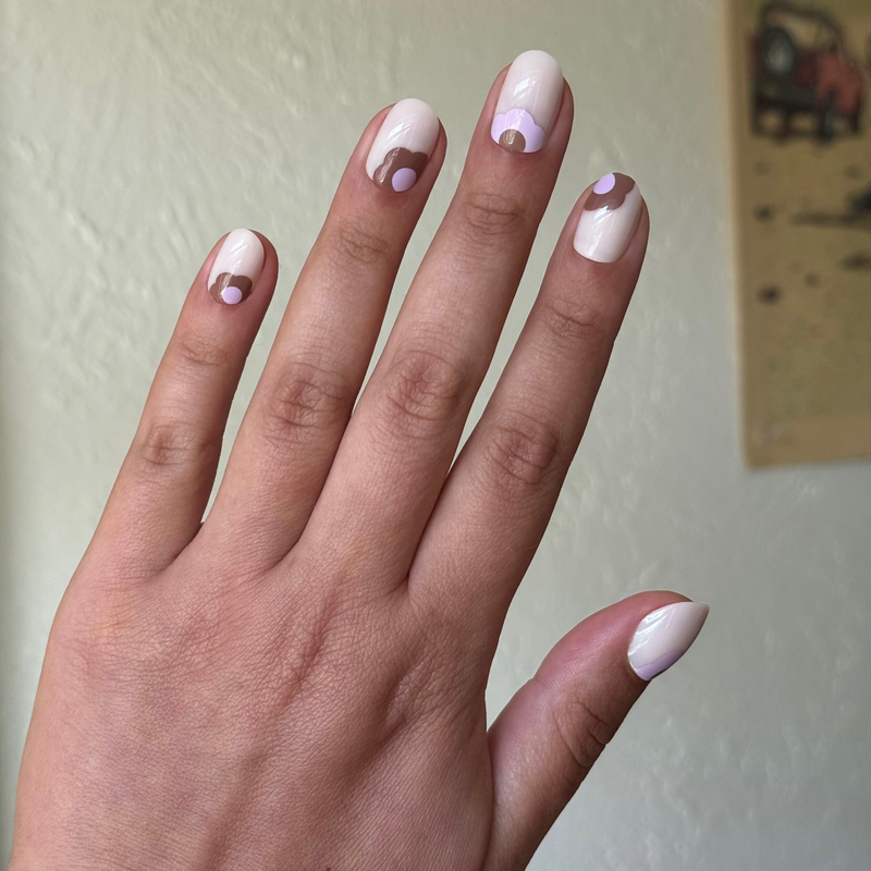 picture of Big Fall Blooms - Press-On | Extra Short | Round