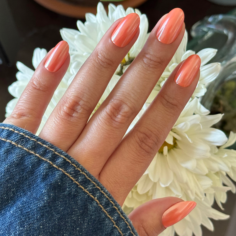 picture of Bounce Back Chrome - Press-On | Medium | Oval