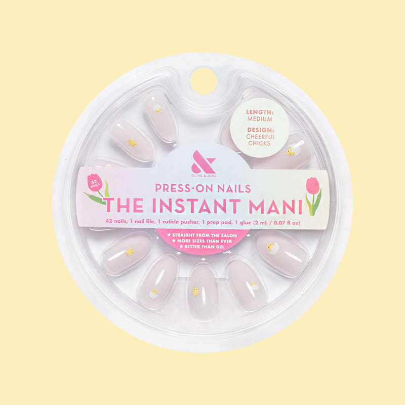 Cheerful Chicks - Press-On | Medium | Oval 