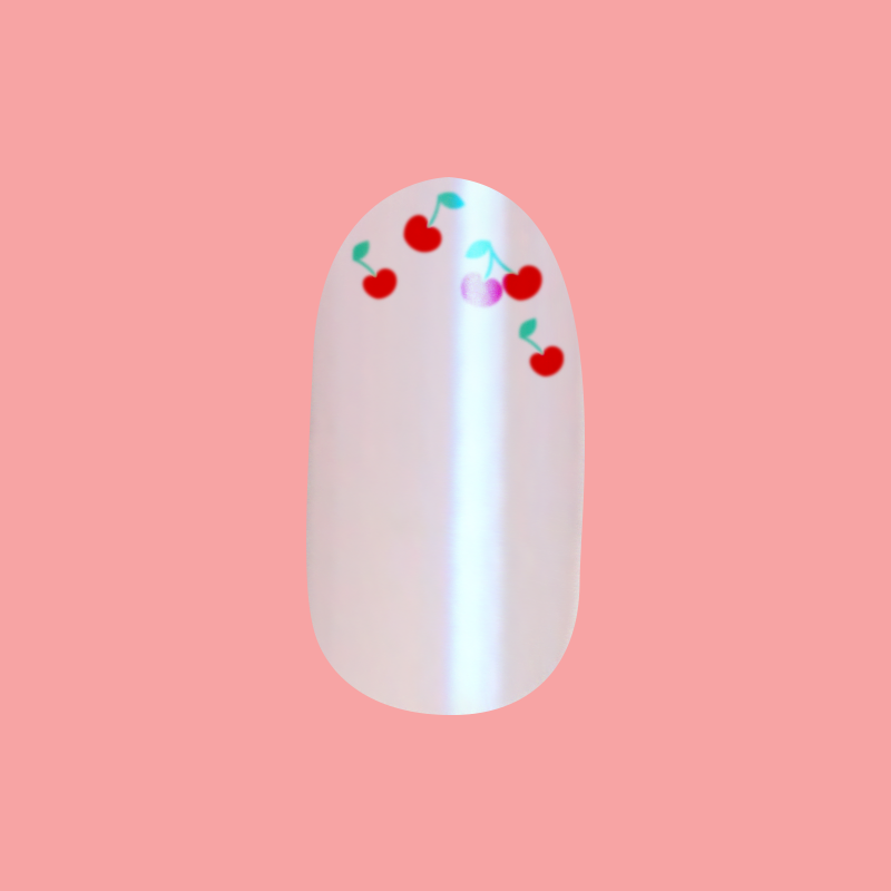 Cherry French - Press-On | Medium | Oval second image