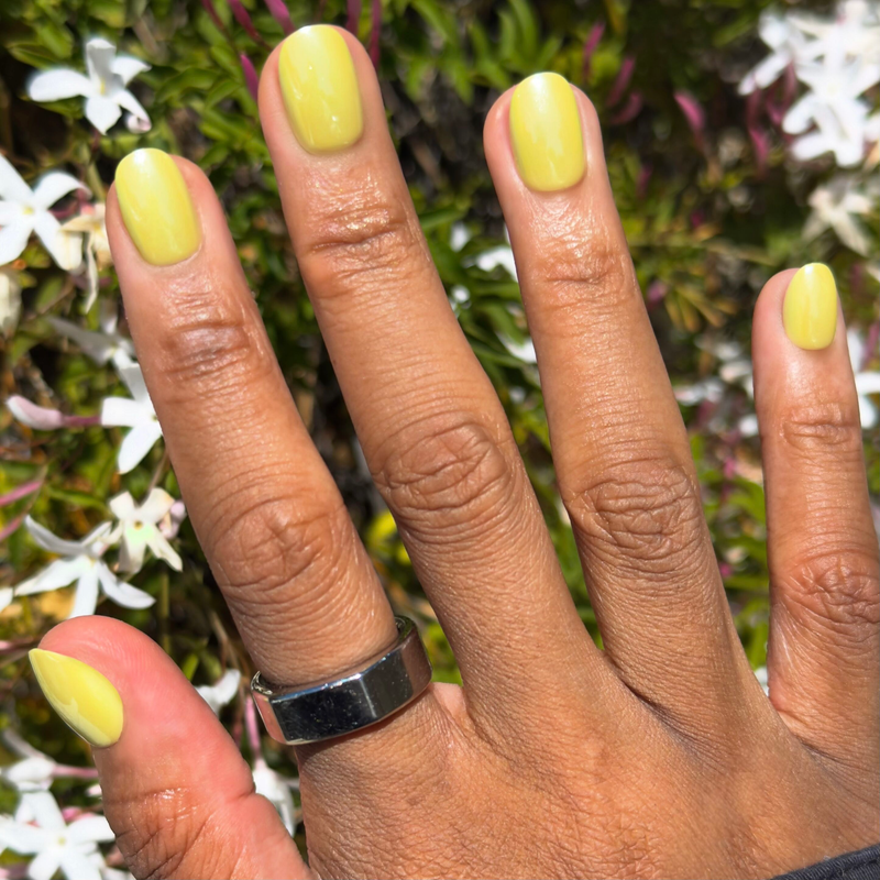 picture of Citrus Chrome - Press-On | Extra Short | Round