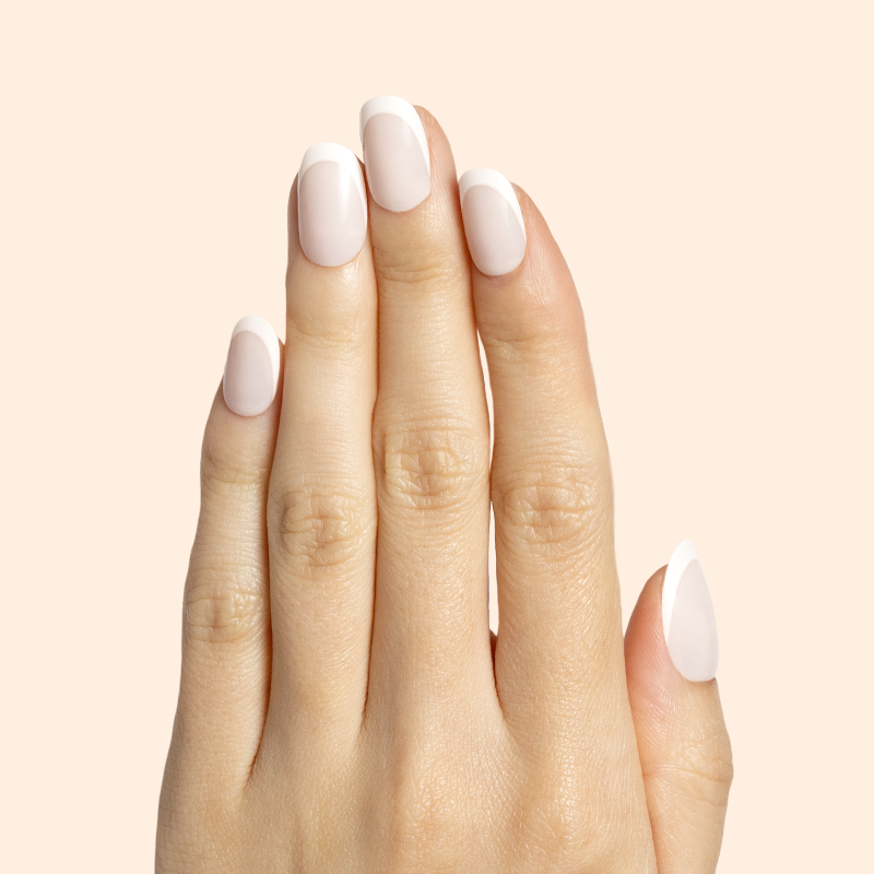 picture of Classic French | Short | Round - Tab Press-On