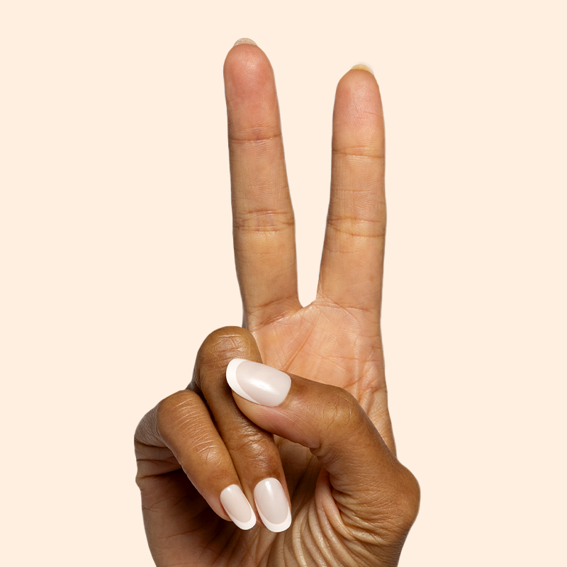 picture of Classic French | Short | Round - Tab Press-On