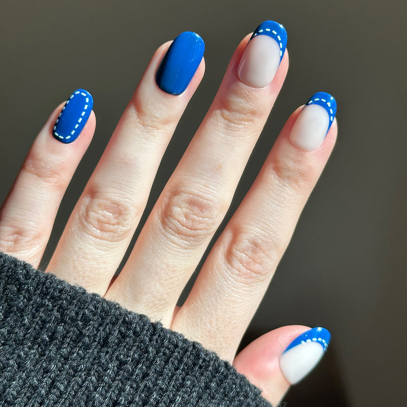 picture of Denim Mixed Pack - Press-On | Short | Round