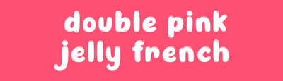 Double Pink Jelly French - Press-On | Medium | Almond