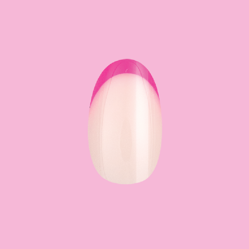 picture of Flamingo French | Medium | Oval - Tab Press-On