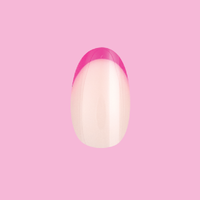 picture of Flamingo French | Medium | Oval - Tab Press-On