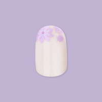 picture of Floral Tip | Short | Round - Tab Press-On