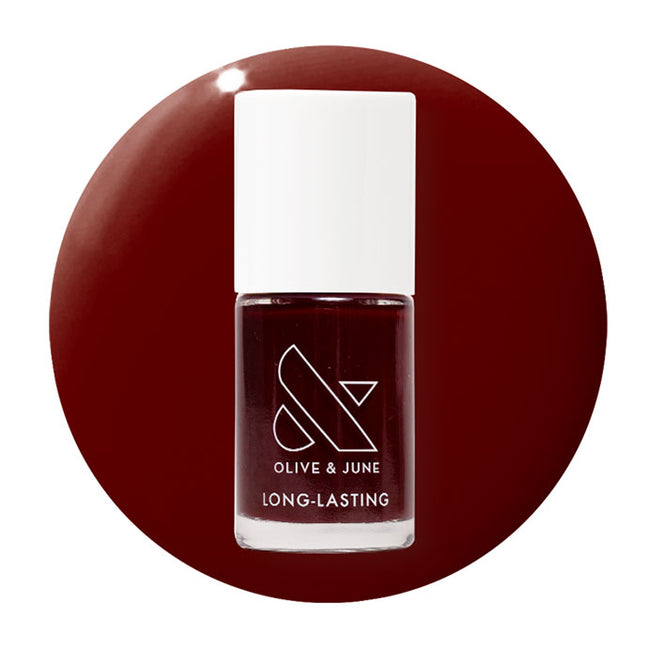 Garnet Glass polish deep scarlet jelly