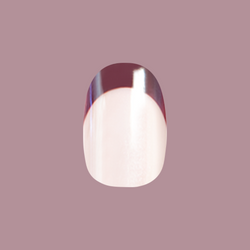 Glazed Plaza French - Tab Press-On | Short | Round