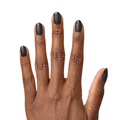 Glossy Tip Black French - Press-On | Short | Round thumbnail