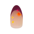 Halloween Sparkle French - Press-On | Medium | Almond single nail ugc