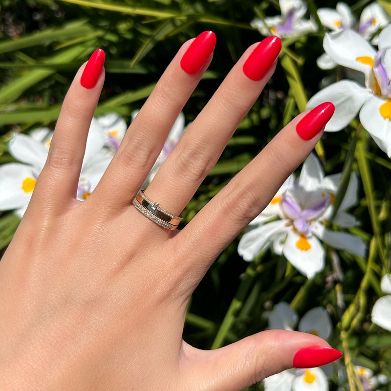 picture of Hibiscus - Press-On | Medium | Oval