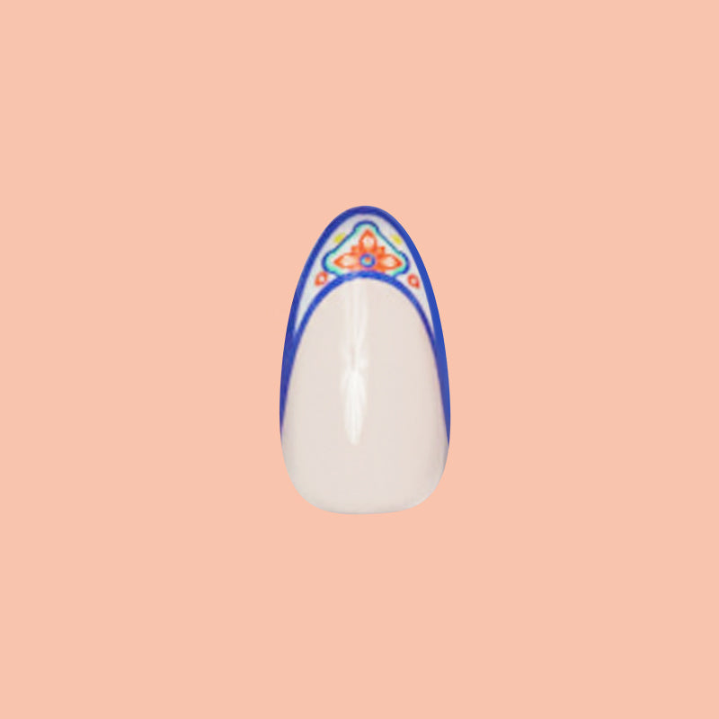 Italian Tile French - Press-On | Medium | Almond second image