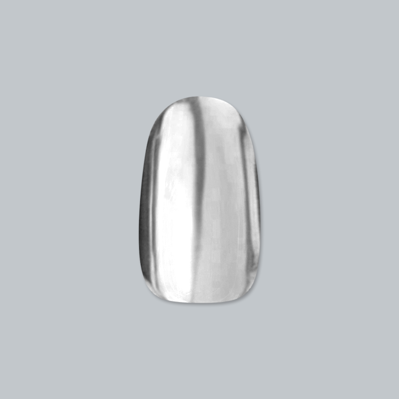 Mirror Chrome - Press-On | Short | Round second image