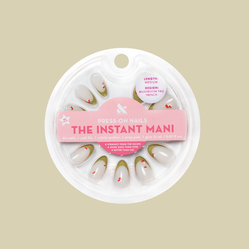 Mushroom Fall French - Press-On | Medium | Almond 