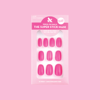 Neon Flamingo | Short | Round - Tab Press-On 