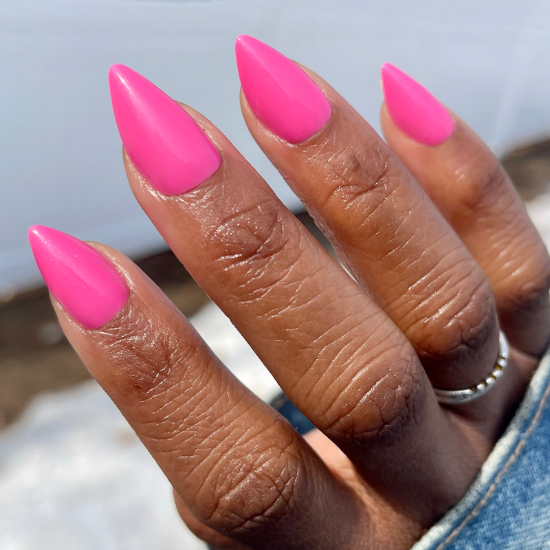 picture of Neon Flamingo - Press-On | Medium | Stiletto