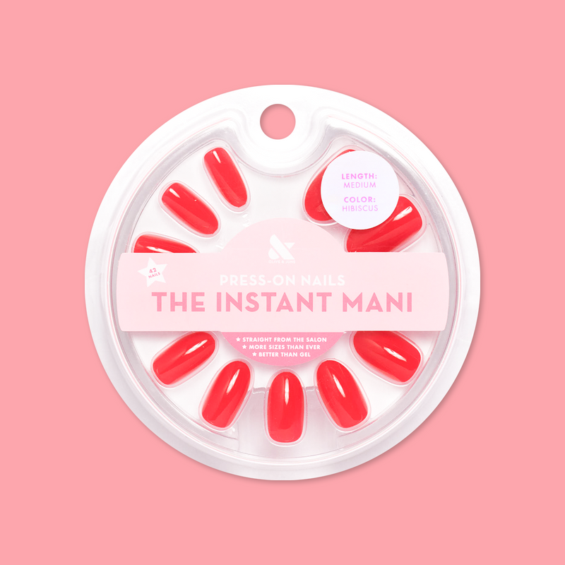 Hibiscus - Press-On | Medium | Oval 