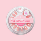 Pink Jelly - Press-On | Short | Round showing sheer pink jelly false nails in short round shape in clear circular package