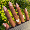 Pink Starburst - Press-On | Medium | Almond thumbnail