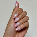 Pink Sugar Cookie Velvet French - Press On | Medium | Oval thumbnail