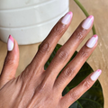 Pink Sugar Cookie Velvet French - Press On | Medium | Oval thumbnail