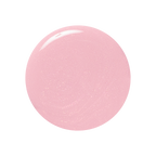 Shimmery princess pink gel polish swatch of Crown showing a smooth, glossy finish for at-home manicures and pedicures