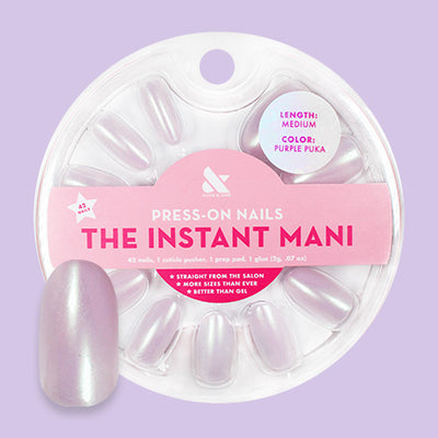 Purple Puka - Press-On | Medium | Oval Press-On