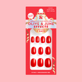 Ruby Chrome - Tab Press-On | Extra Short | Round thumbnail