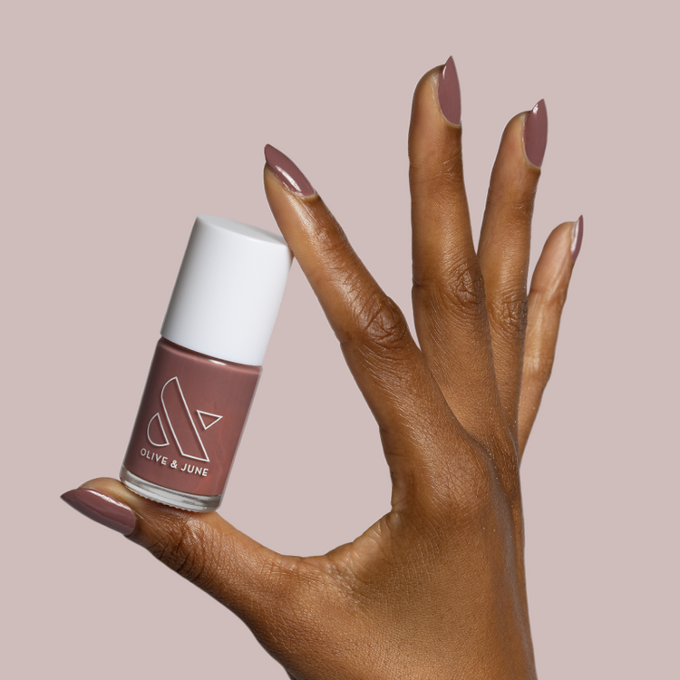 Shacket polish warm rose neutral