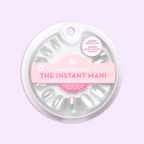 Sheer Lavender Shimmer - Press-On | Extra Short | Round showing iridescent lavender shimmer false nails in round shape in clear packaging