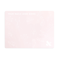 Silicone Painting Mat in soft pink with line art hands and "Your Nails Look Good" text for manicure workspace protection