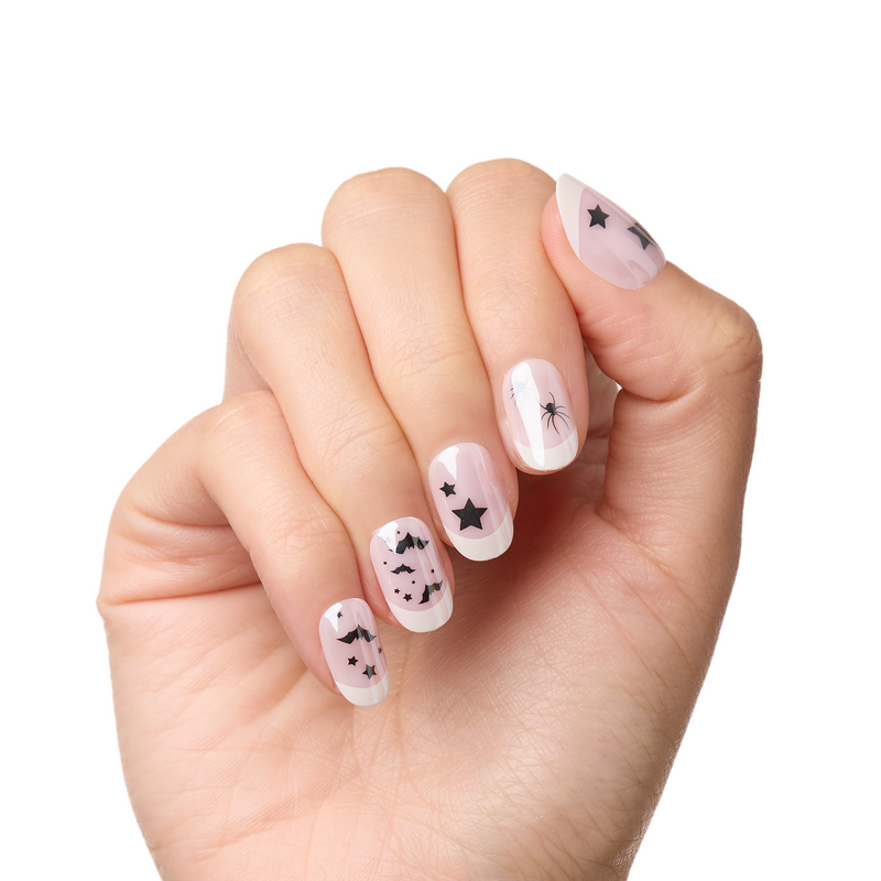 Spooky Season French - Tab Press-On | Short | Round