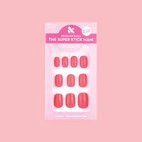 Flamingo | Extra Short | Squoval - Tab Press-On 