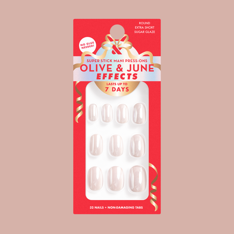 Sugar Glaze - Tab Press-On | Extra Short | Round 