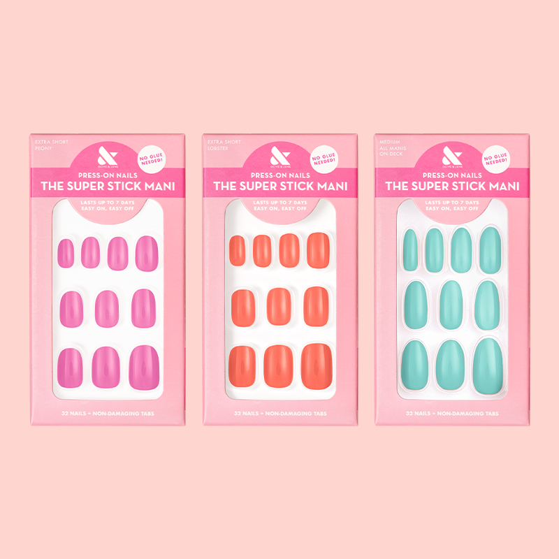 Summer Super Stick Press-On Set