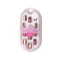 Cherry Mocha Velvet - Press-On | Short | Round thumbnail