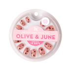 Mauve Mini Cheetah - Press-On | Extra Short | Round