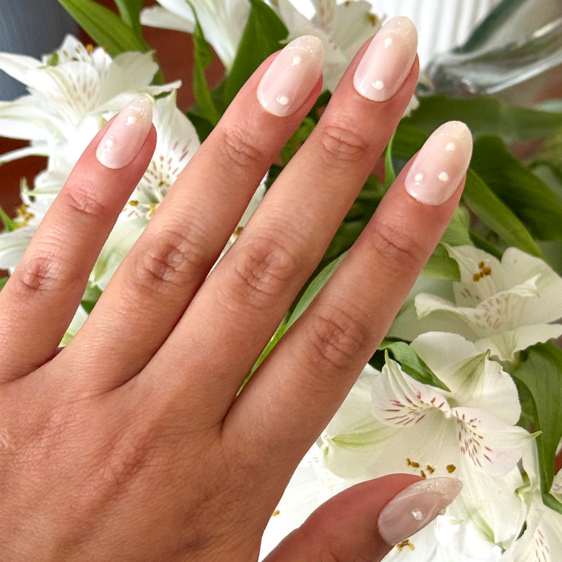 picture of True Pearl French - Press-On | Medium | Oval