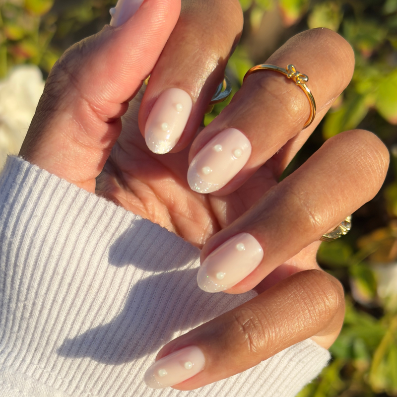 picture of True Pearl French - Press-On | Medium | Oval