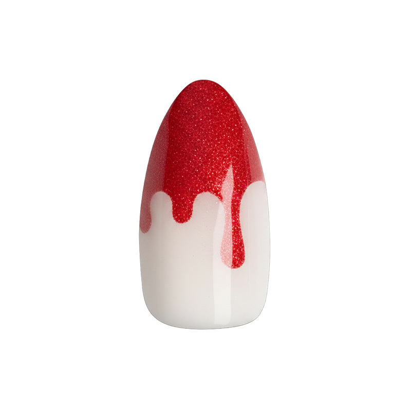 Vampire Velvet French - Press-On | Medium | Almond