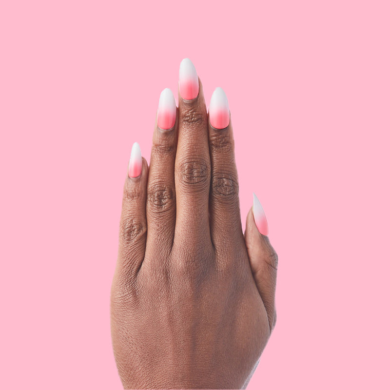 Hot Strawberry Gradient - Press-On | Long | Almond second image