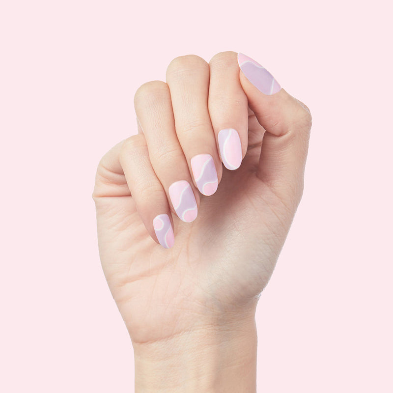 Groovy Swirl - Press-On | Medium | Oval second image