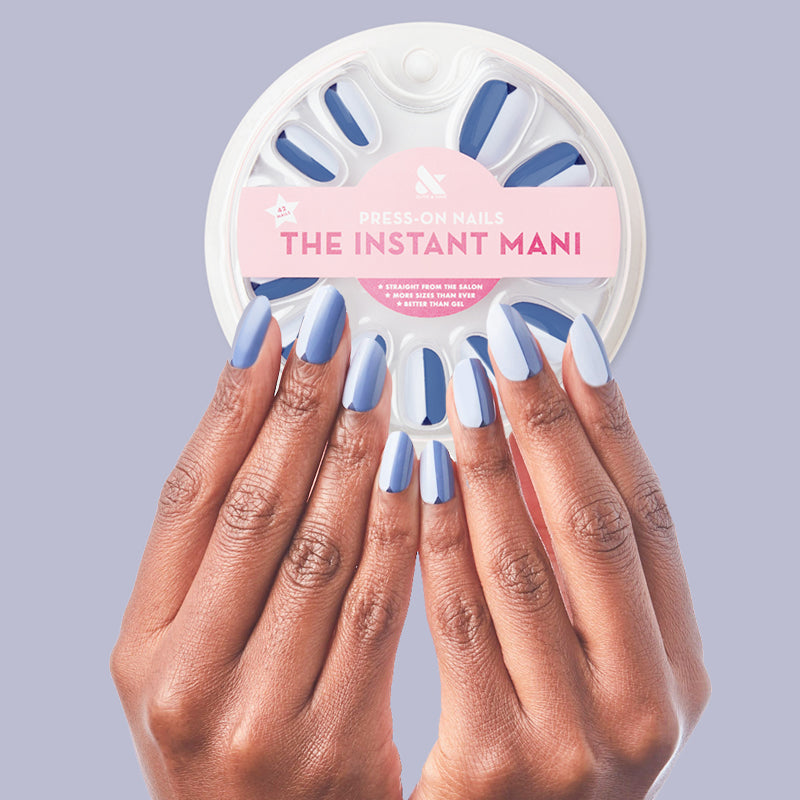 Colorblock Triangle - Press-On | Medium | Oval 