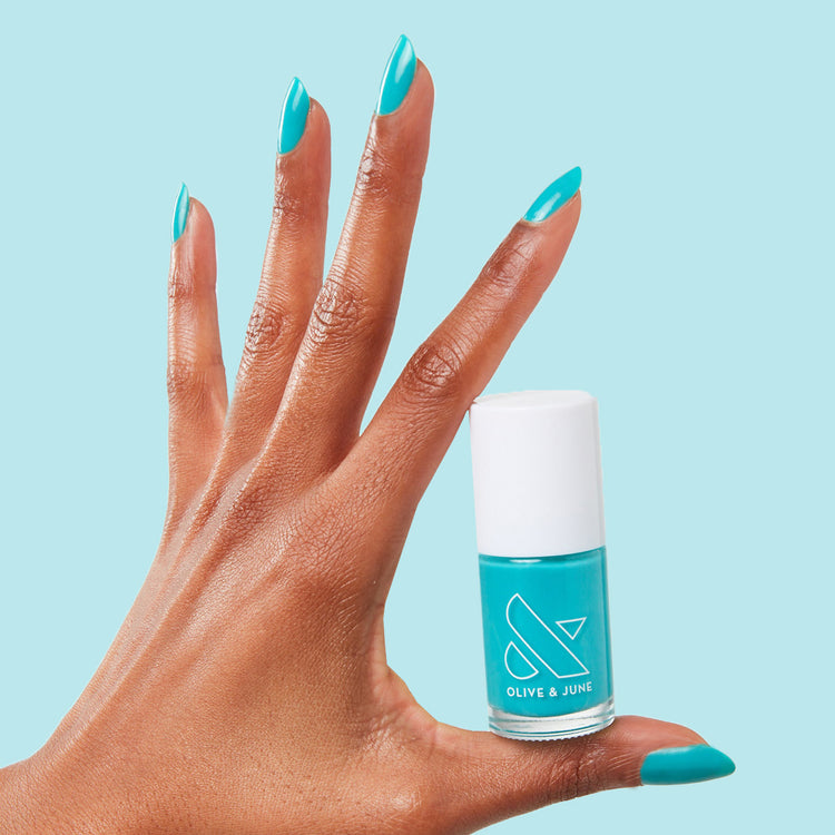 Jewel Pop polish nearly-neon turquoise