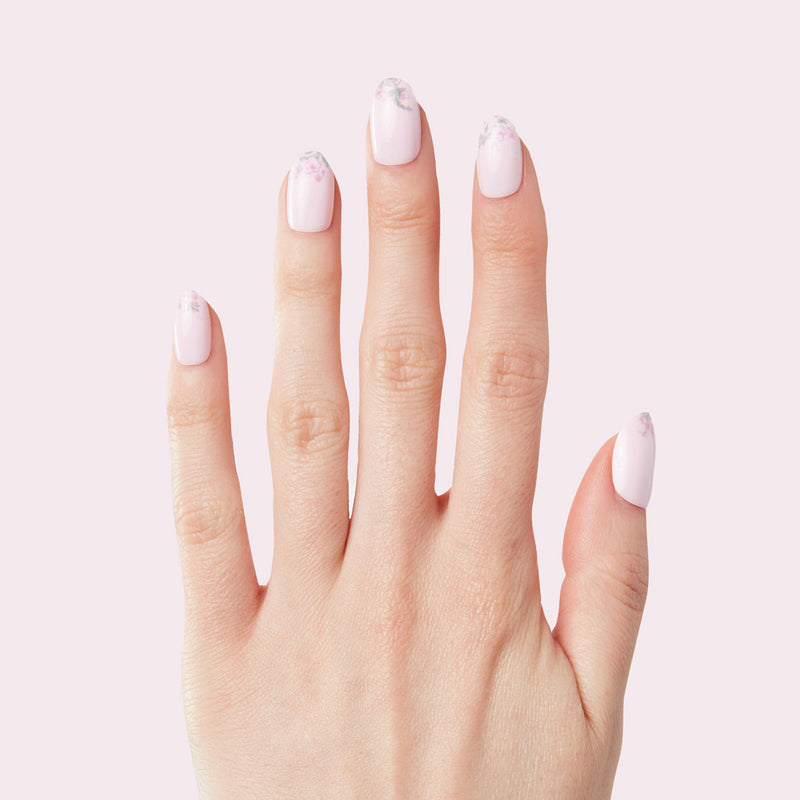 Faded Florals - Press-On | Short | Round second image