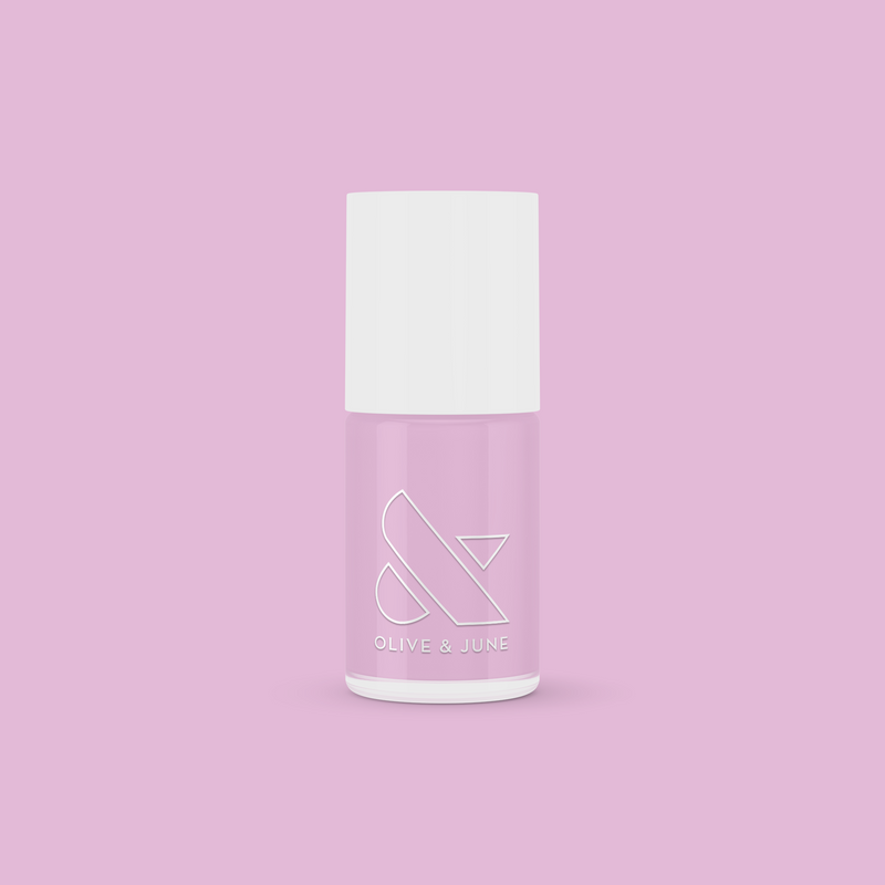 Fierce & Loving fifth image  Bottle of Fierce & Loving lilac gel polish by Olive and June for a bold, long-lasting manicure or pedi